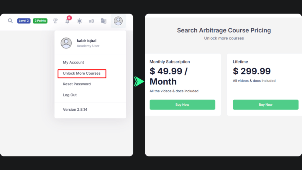 how to buy search arbitrage course