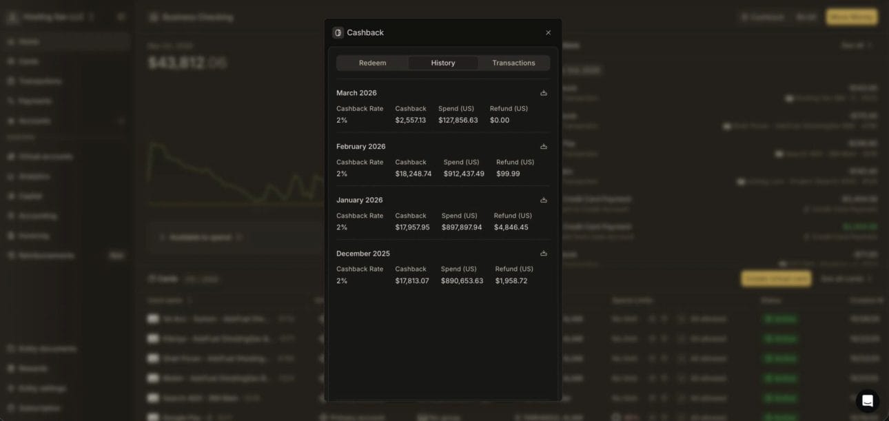 Slash 2% Cashback Proof